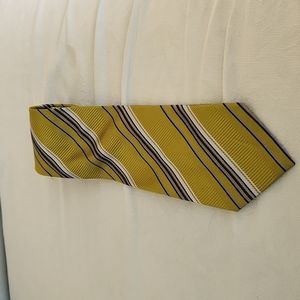 Green striped tie